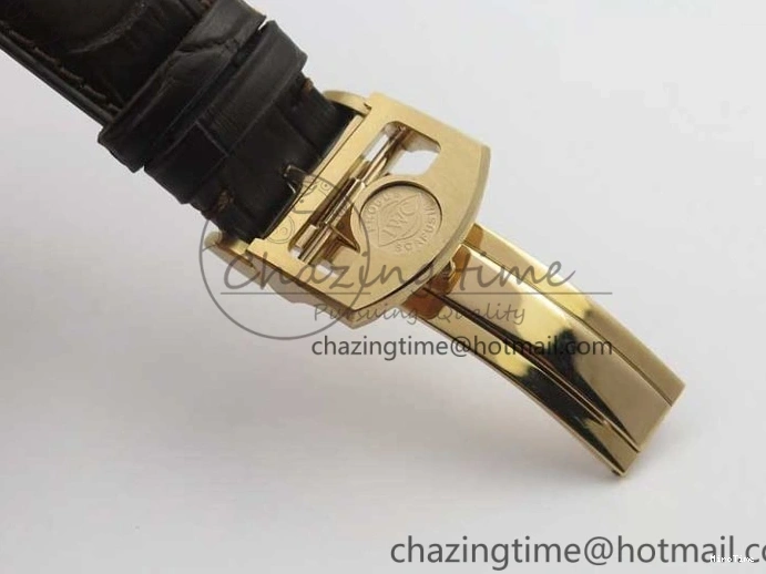 MIROTIME 0101 Portugieser Chrono  42 IW390406 RG ZF 1:1 Best Edition Blue Dial on Brown Leather Strap A Durable 7129